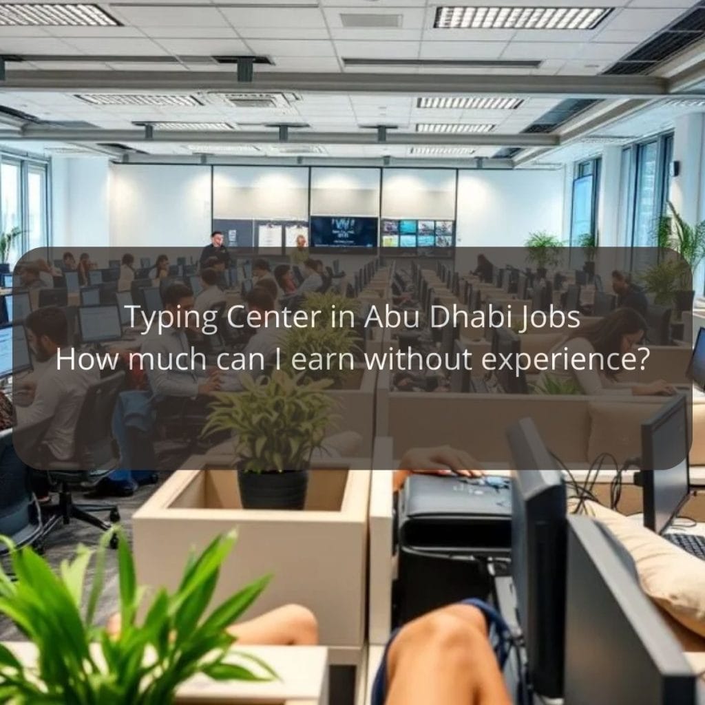 Typing Center in Abu Dhabi Jobs - How much can I earn without experience?