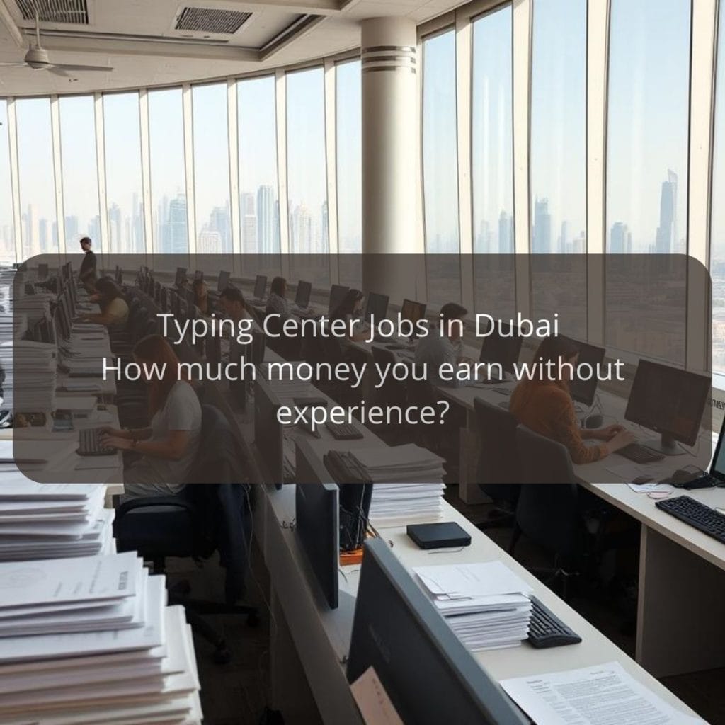 Typing Center Jobs in Dubai: How much money you earn without experience?